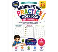 Handwriting Practice Workbook for Kids Ages 3-5: Alphabet Tracing, Letter Writing, Numbers, Words & Simple Sentences for Preschool & Kindergarten