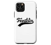Handwritten Black Translator Design with Vintage Underline Carcasa para iPhone 11 Pro