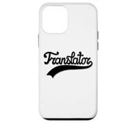 Handwritten Black Translator Design with Vintage Underline Carcasa para iPhone 12 mini