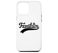 Handwritten Black Translator Design with Vintage Underline Carcasa para iPhone 12 Pro Max