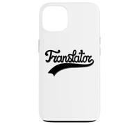 Handwritten Black Translator Design with Vintage Underline Carcasa para iPhone 13