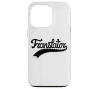 Handwritten Black Translator Design with Vintage Underline Carcasa para iPhone 13 Pro