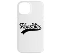 Handwritten Black Translator Design with Vintage Underline Carcasa para iPhone 14