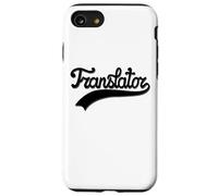 Handwritten Black Translator Design with Vintage Underline Carcasa para iPhone SE (2020) / 7 / 8