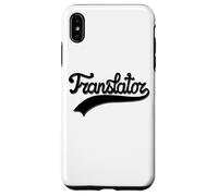 Handwritten Black Translator Design with Vintage Underline Carcasa para iPhone XS Max