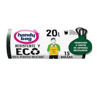 Handy Bag Bolsas de Basura Resistente y Eco 20L, 15 Bolsas, 100% Reciclado