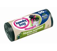 Handy Bag Reciclado Bin Liners con lazo de Tiradores lazos elásticos - 50 L - Paquete de 3 x 10 Liners