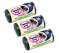 Handy Bag Reciclado Bin Liners con lazo de Tiradores lazos elásticos - 50 L - Paquete de 3 x 10 Liners