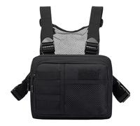 Handy-Brustgurt,Lauf-Brusttasche | verstellbare Gürteltasche für Outdoor-Sportarten,leichte Organisationtasche zum, atmungsaktiv Utility-Brustrucksack zum Wandern und Radfahren, Negro , Ver