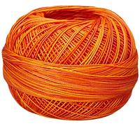 Handy Hands Hilo de algodón Lizbeth de 210 yardas, 25 g, naranja Crush