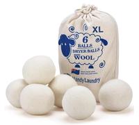Handy Laundry, Bolas de lana para secadora, suavizante natural, reutilizables, reducen las arrugas de la ropa y ahorran tiempo de secado, mejor alternativa a las bolas de plástico y suavizante