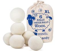 Handy Laundry, Bolas de lana para secadora, suavizante natural, reutilizables, reducen las arrugas de la ropa y ahorran tiempo de secado, mejor alternativa a las bolas de plástico y suavizante
