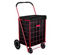 Handy Laundry Forro para carrito de la compra, 18 x 15 x 24 pulgadas, parte inferior cuadrada, se adapta al carrito de compras estándar, cubierta y correas ajustables para una fácil fijación segura,