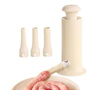 Handy Sausage Press - Manual Meat Stuffer, Multifunctional Kitchen Tool Featuring Funnel Tubes for Easy Filling, Versatile Meatball and Sausage Kit Holiday Feasts and Family Gathering Meal Prep