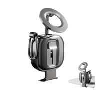 Handy-Ständer - 360 Grad drehbares magnetisches Dock | Zusammenklappbarer Schreibtisch-Telefonständer - für Unterhaltung zu Hause, auf Reisen, im Auto, zum Ansehen von Live-Übertragungen