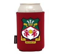 Handy Stamps Wrexham AFC - Enfriador de latas oficial del Reino Unido, funda aislante de espuma roja para latas de 330 ml, diseño del escudo del club de fútbol del campeonato