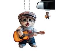 Handy to Suspend: Equipped with a Chain, The catCar Charm Provides Easy Suspension functionality, ensuring it Can be Hung Anywhere You Want to Enhance Your surroundings with Its Delightful and