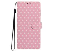 Handyhülle für Xiaomi Redmi A1, hülle klapphülle Premium PU Leder Magnet Schutzhülle Sternmuster Handytasche Kartenfach Standfunktion Tasche für Xiaomi Redmi A1,rosa
