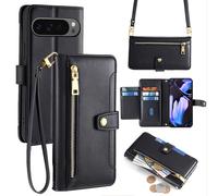 Handykette Google 9 Pro XL Con Banda Funda para Móvil Casilas Tarjetas Polipiel