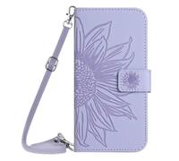 Handykette Lederhülle für Xiaomi POCO X8 Pro 5G Sonnenblume Flip Hülle Wallet Case Handyhülle PU Leder Tasche Cover Kartensteckplätzen Schutzhülle für Xiaomi POCO X8 Pro 5G Handy Hüllen Lavendel