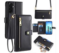 Handykette para Samsung Galaxy A17 Con Banda Superficie Tarjetas Bandolera Negro
