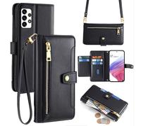 Handykette para Samsung Galaxy A53 Funda Con Banda Superficie Tarjetas PU Cuero