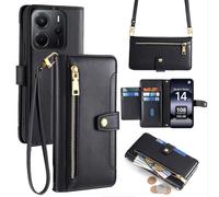 Handykette Xiaomi Note 14 5G Con Banda Funda para Móvil Casilas Tarjetas Piel PU