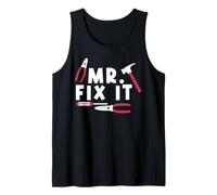 Handyman Hero Dad, Mr. Fix It Tools tee, Hombres entusiastas del Bricolaje Camiseta sin Mangas