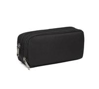 HANELREEZD Estuche para lapices Estuche de lápices for Estudiantes de Gran Capacidad, Bolso for bolígrafos de Moda Minimalista for niños y niñas, Ligero y portátil pequeño(Noir)