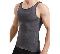 HANERDUN Gynecomastia Pecho Binder Hombres Fajas Control de la Panza Que Camisa de la Ropa Interior Camiseta de Tirantes Compresión Elástica Ves
