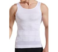 HANERDUN Gynecomastia Pecho Binder Hombres Fajas Control de la Panza Que Camisa de la Ropa Interior Camiseta de Tirantes Compresión Elástica Ves