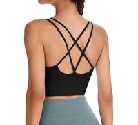 HANERDUN Sujetador Deportivo para Mujer Cómodos Tirantes Finos con Almohadillas Extraíbles para Yoga, Gimnasio Correr