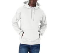 Hanes Algodón definitivo Sudadera con Capucha, Blanco, L para Hombre