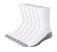 Hanes B&t Comforttop - Calcetines casuales para hombre, color blanco, blanco, Shoe Size: 12-14