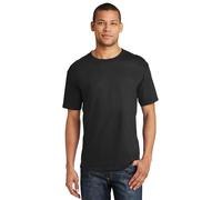 Hanes Beefy camiseta manga corta para hombres (negro) (2 x -Large)
