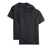 Hanes Beefy-t T-Shirt, Heavyweight Cotton tee, 1 Or 2 Pack, Big & Tall Camiseta, Gris, L Alto (Pack de 2) para Hombre