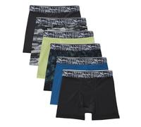 Hanes Boxeador Ajustado (Juego de 6) Niño, Negro/Azul/Verde/Gris - Juego de 6, Large