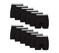 Hanes Boxer Briefs, Cool Dri Moisture-Wicking Underwear, Cotton No-Ride-up for Men, Multi-Packs Available Ropa Interior de Hombres, 12pcs-Black, S (Pack de 12)
