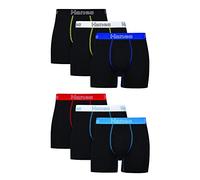 Hanes Men's Boxer Briefs, Cotton Stretch Moisture-Wicking Underwear, Multi-Pack Ropa Interior de Hombres, Negro, XL 6