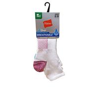 Hanes - Calcetines tobilleros ligeros y transpirables para mujer, paquete de 6 pares - - Talla Del Zapato: 38-43 EU