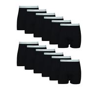 Hanes Tagless Cool Dri Boxer Briefs with ComfortFlex Waistband-Multiple Packs Available Ropa Interior de Hombres, 12pcs-Black, 3XL Grandes