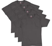 Treask Hanes Men's ComfortSoft T-Shirt (Pack of 4), 0Smoke Grey, X-Large