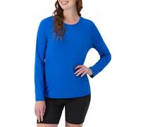 Hanes Camiseta de manga larga para mujer Cool Dri Performance, azul impresionante, grande