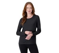 Hanes Camiseta de manga larga para mujer Cool Dri Performance, negra, 2X grande