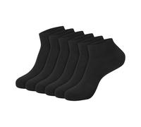 Hanes Women's 6-Pack Sport Cool Comfort Ankle, black/Pink Logo, 5-9