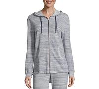 Hanes -chaqueta de chándal Mujer, Navy Spacedye, Small