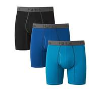 Hanes Comfort Flex Fit® Ultra Soft Cotton Stretch Boxer Briefs 3-Pack (CFFBC3) -ASSORTED -M -3PK