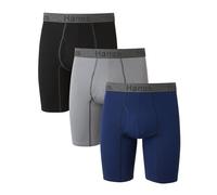 Hanes Comfort Flex Fit® Ultra Soft Cotton Stretch Long Leg Boxer Briefs 3-Pack (CFFLC3) -ASSORTED -L -3PK