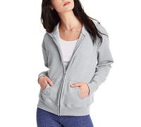 Hanes Comfortsoft Ecosmart Full-Zip Hoodie Sweatshirt (O4637) -Light STEE -L