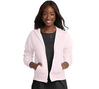 Hanes Comfortsoft Ecosmart Full-Zip Hoodie Sweatshirt (O4637) -Pale Pink -L